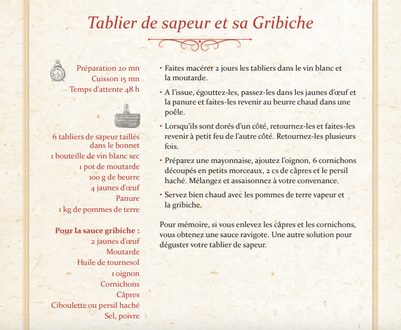 Tablier de sapeur