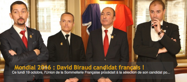 David Biraud représentera la France au Meilleur Sommelier du Monde !