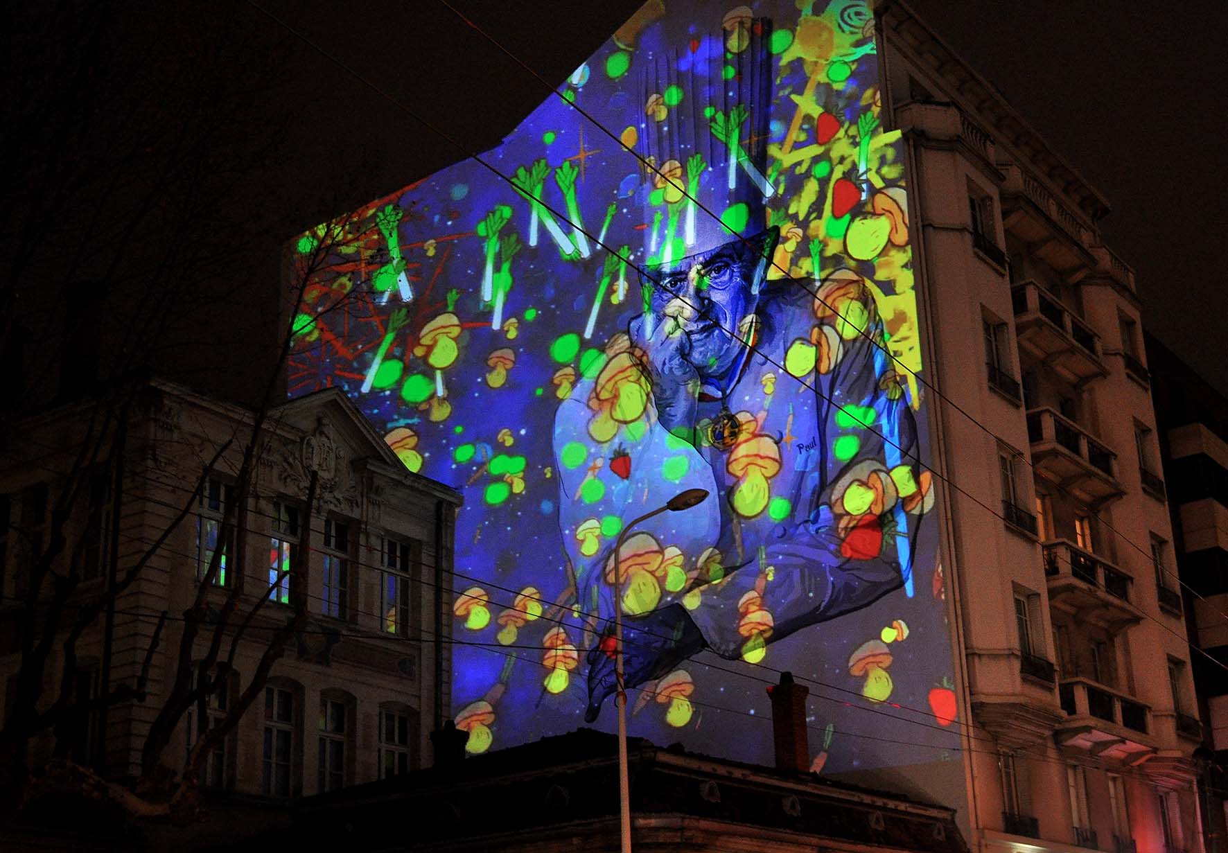 Paul Bocuse: sa fresque inaugurée aux Halles de Lyon éponymes !